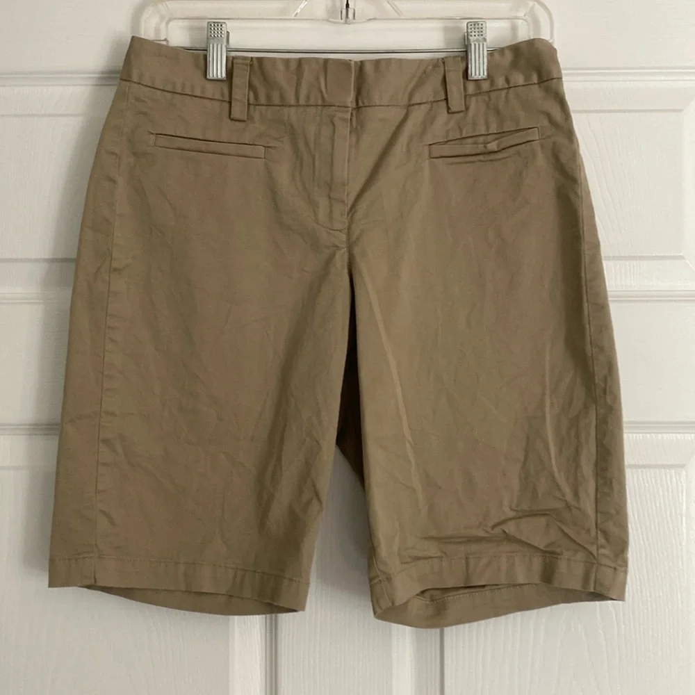 Lands' End Tan Bermuda Shorts